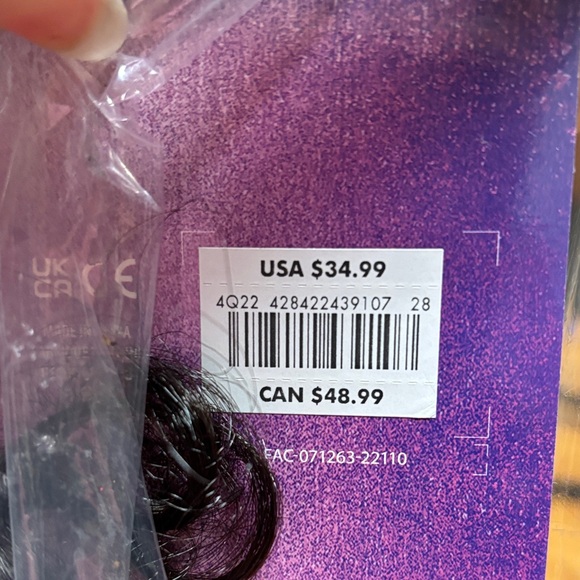 Disney Encanto Black Wig with Green Glasses - Picture 5 of 10